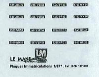 Decals: Alte Nummernschilder (1:87)