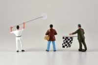 Figurines: 3 figurines de la course auto dans les années 1950(1:43)