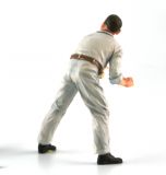 Figur: Bugatti T59 Mechaniker Radträger - Weiss (1:18)