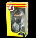 Figur: Bugatti T59 Mechaniker Radträger - Weiss (1:18)