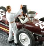 Figur: Bugatti Mechaniker Tankeinfüller - Weiss (1:18)