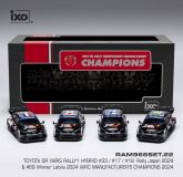 Toyota GR Yaris Rallye1 Hybride Champions Rally 2024 4-Car set (1:43)