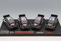 Toyota GR Yaris Rallye1 Hybride Champions Rally 2024 4-Car set (1:43)